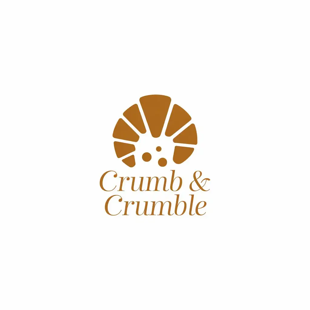 LOGO Design for Crumb Crumble Warm Sweet Clean and Minimalistic for Restaurant Industry