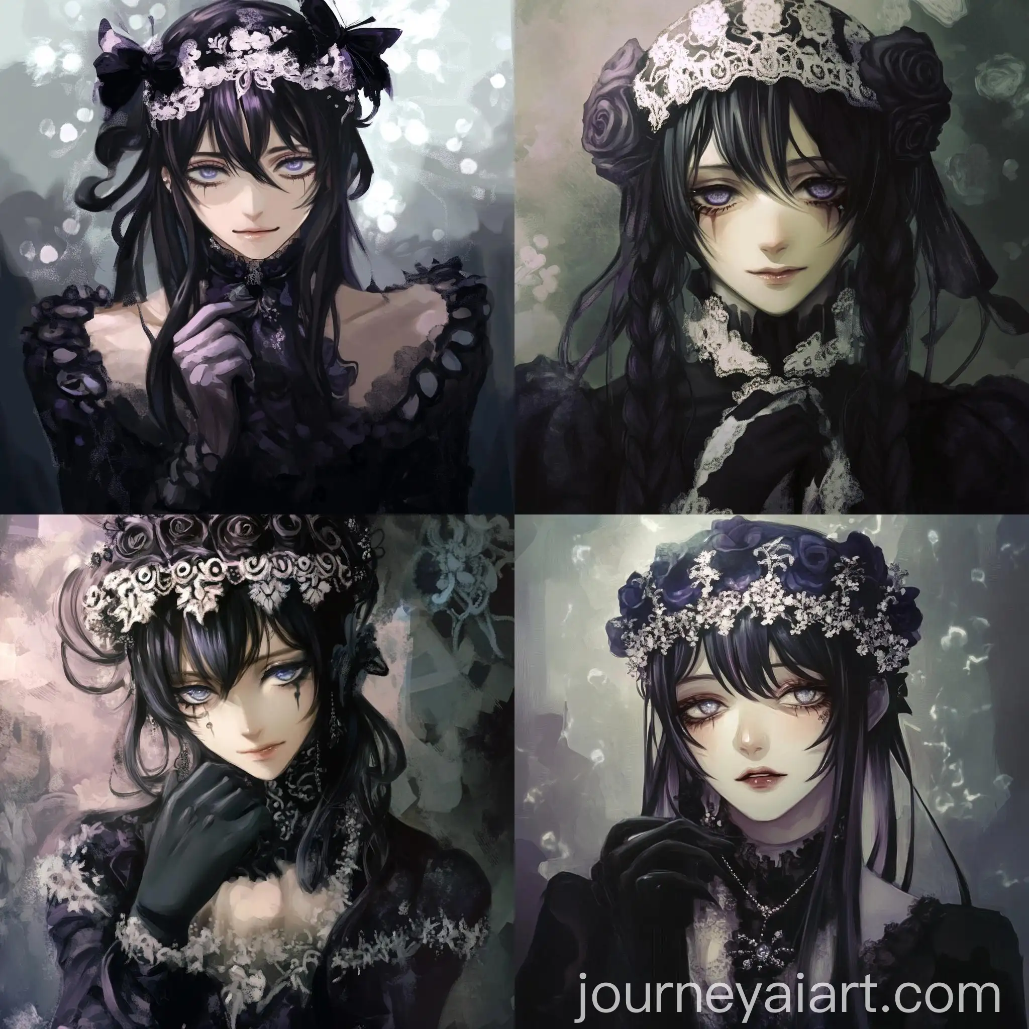 Anime-Goth-Girl-with-Mysterious-Charm