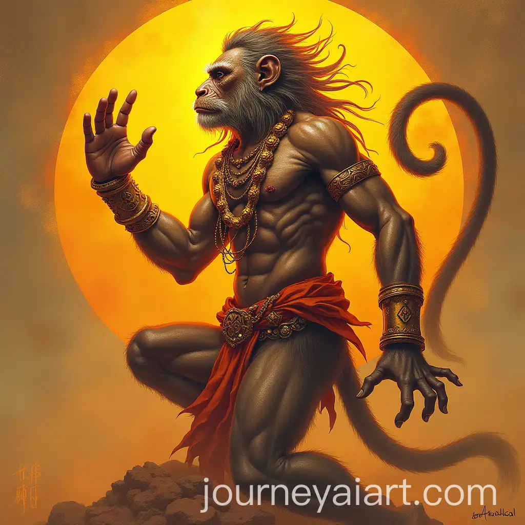 Hanuman-the-Mighty-Monkey-God-in-Sacred-Artistic-Form