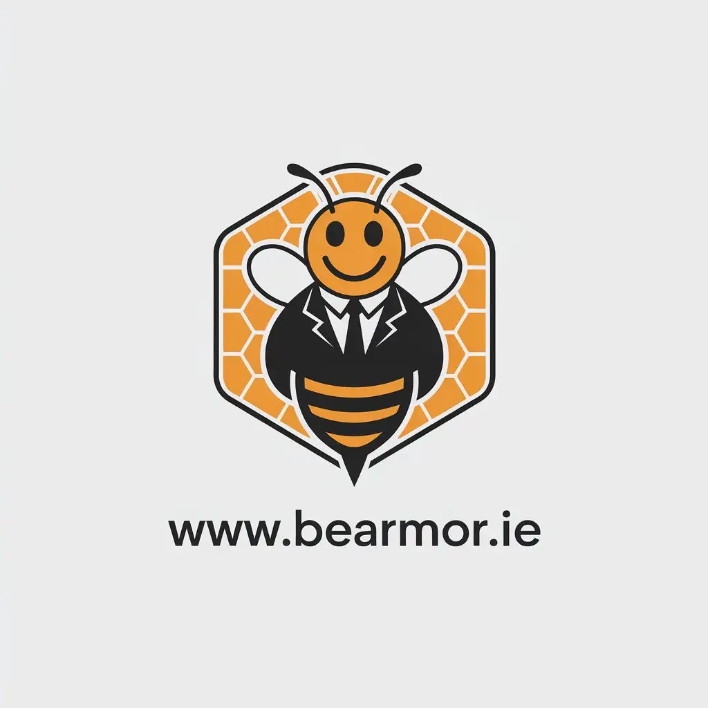 LOGO Design For BeArmorie Smiling Bee Suit with Honey for Retail Industry