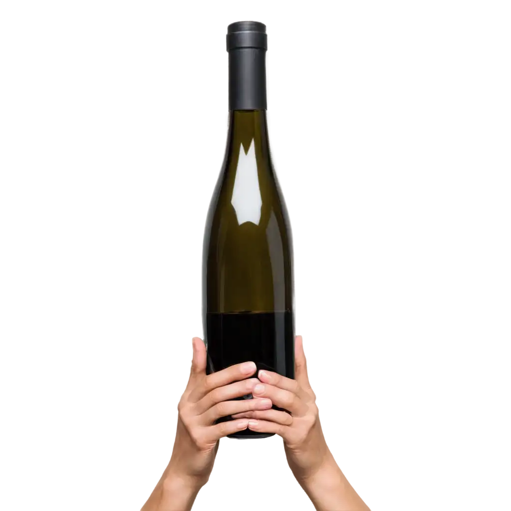 Elegant-Hands-Holding-a-Wine-Bottle-HighQuality-PNG-Image-for-Stunning-Visuals