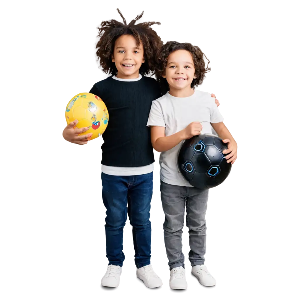 Children-White-and-Black-Happy-Playing-with-Toys-PNG-Image-for-Vibrant-Online-Content