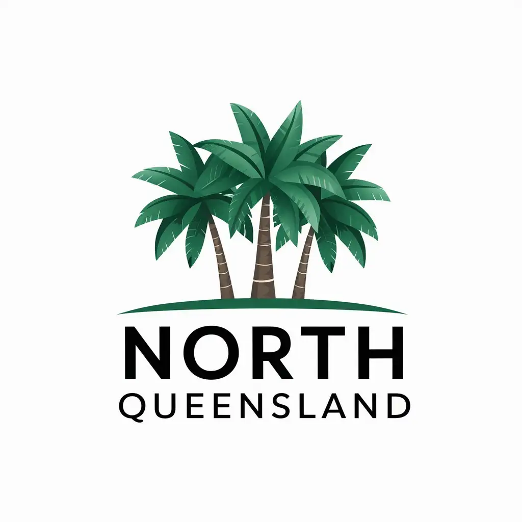 LOGO Design for North Queensland Tropical Trees on a Clear Background