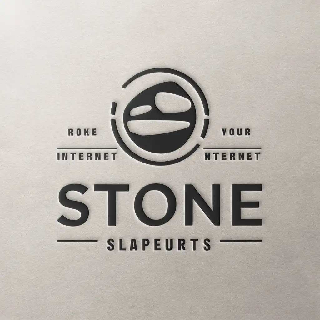 a vector logo design,with the text "stone", main symbol:stone,Moderate,be used in Internet industry,clear background