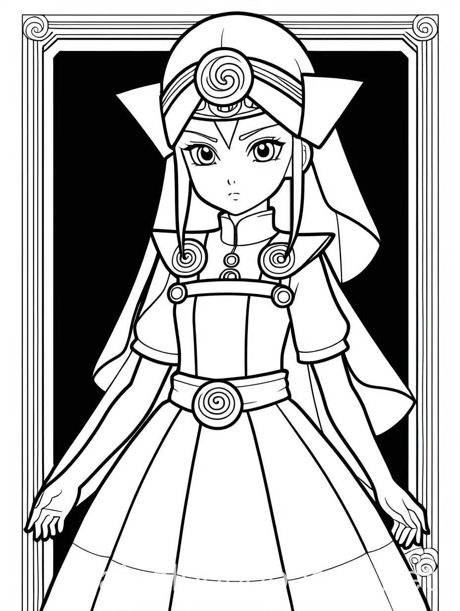 Naruto-Uzumaki-Transformed-into-a-Princess-Coloring-Page