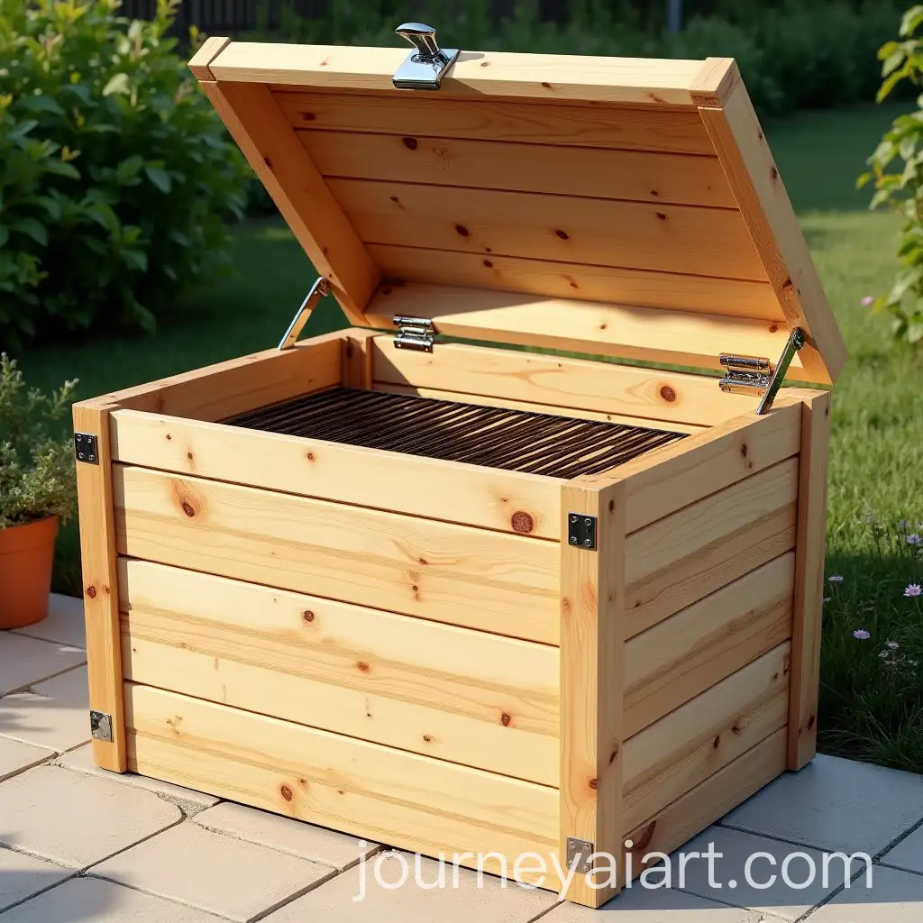 Wooden-Box-for-Grill-Storage-and-Washing-with-Waterproof-Finish