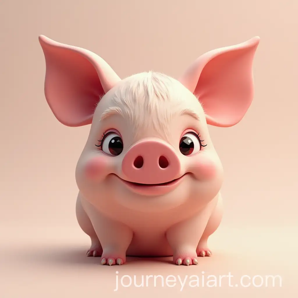 Whimsical-3D-Pig-Sculpture-in-a-Playful-Setting