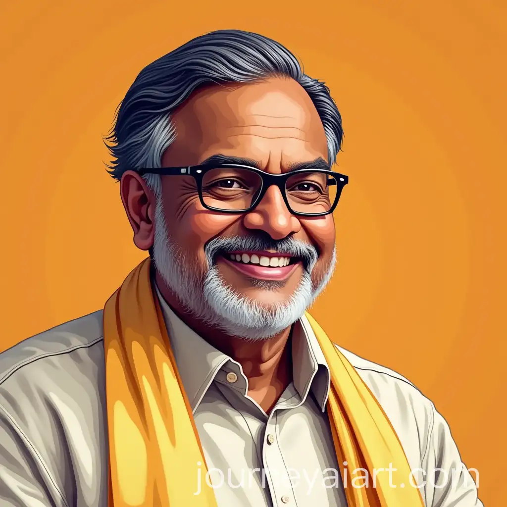 Portrait-of-CM-Siddaramaiah-in-Traditional-IndianAI-Art-Prompt-Expansion-Attire