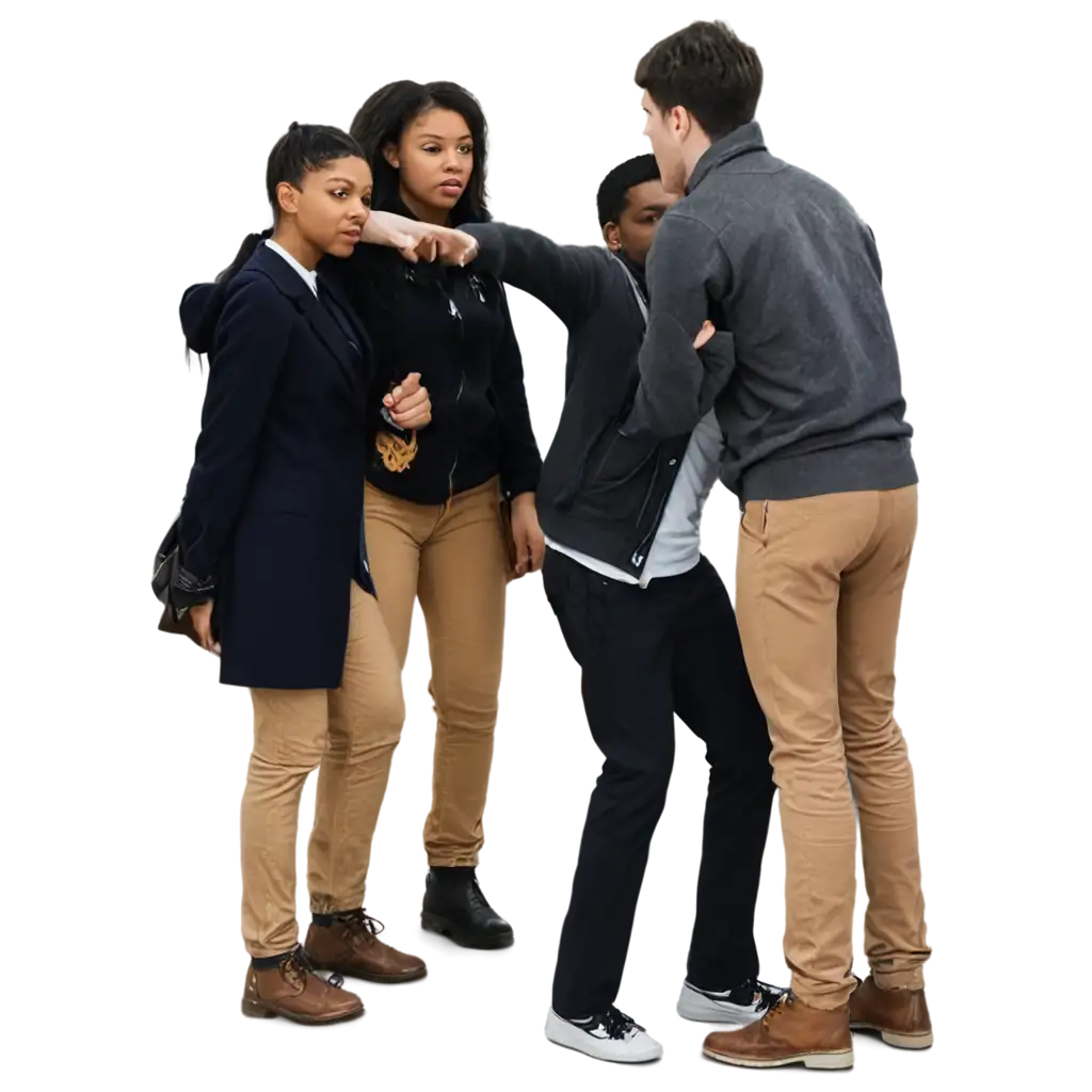 HighQuality-PNG-Image-Students-Fighting-with-Black-Student