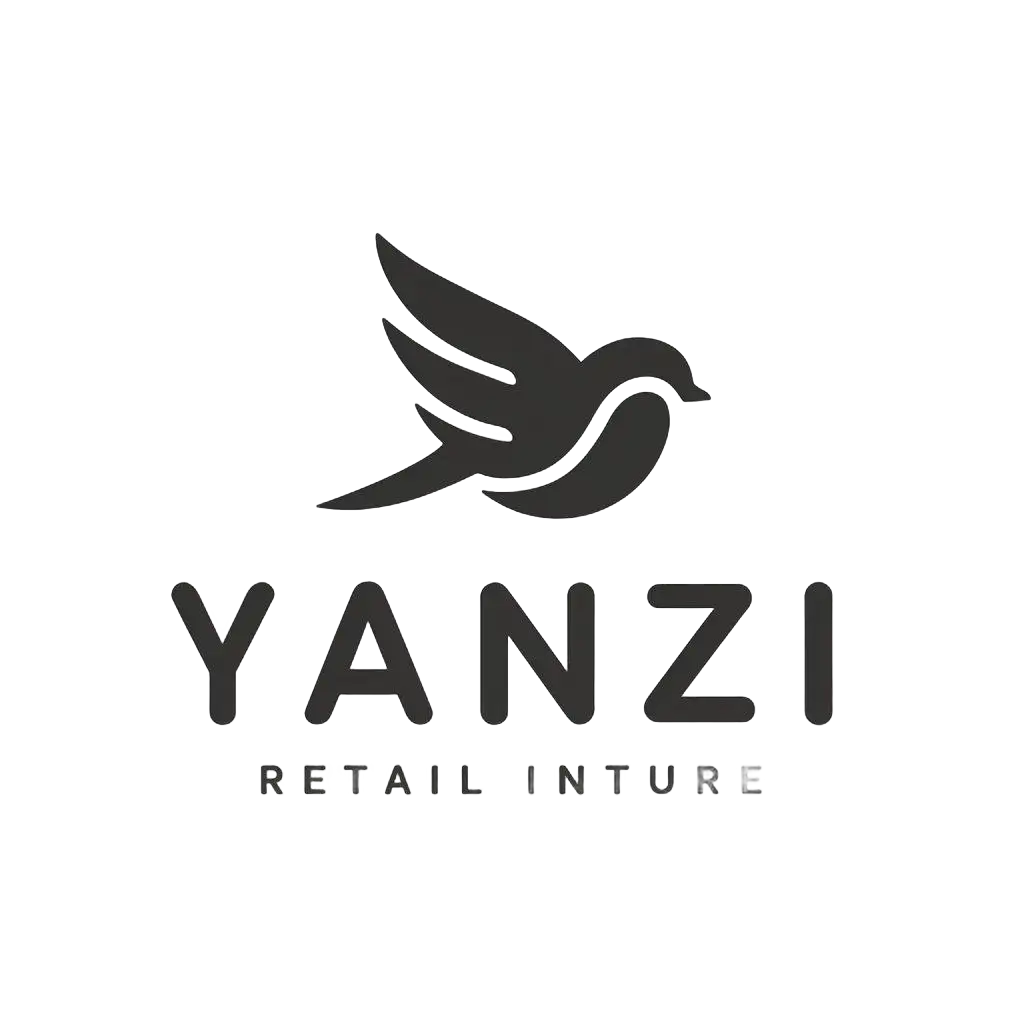 a vector logo design,with the text "YANZI", main symbol:swallow,Moderate,be used in Retail industry,clear background