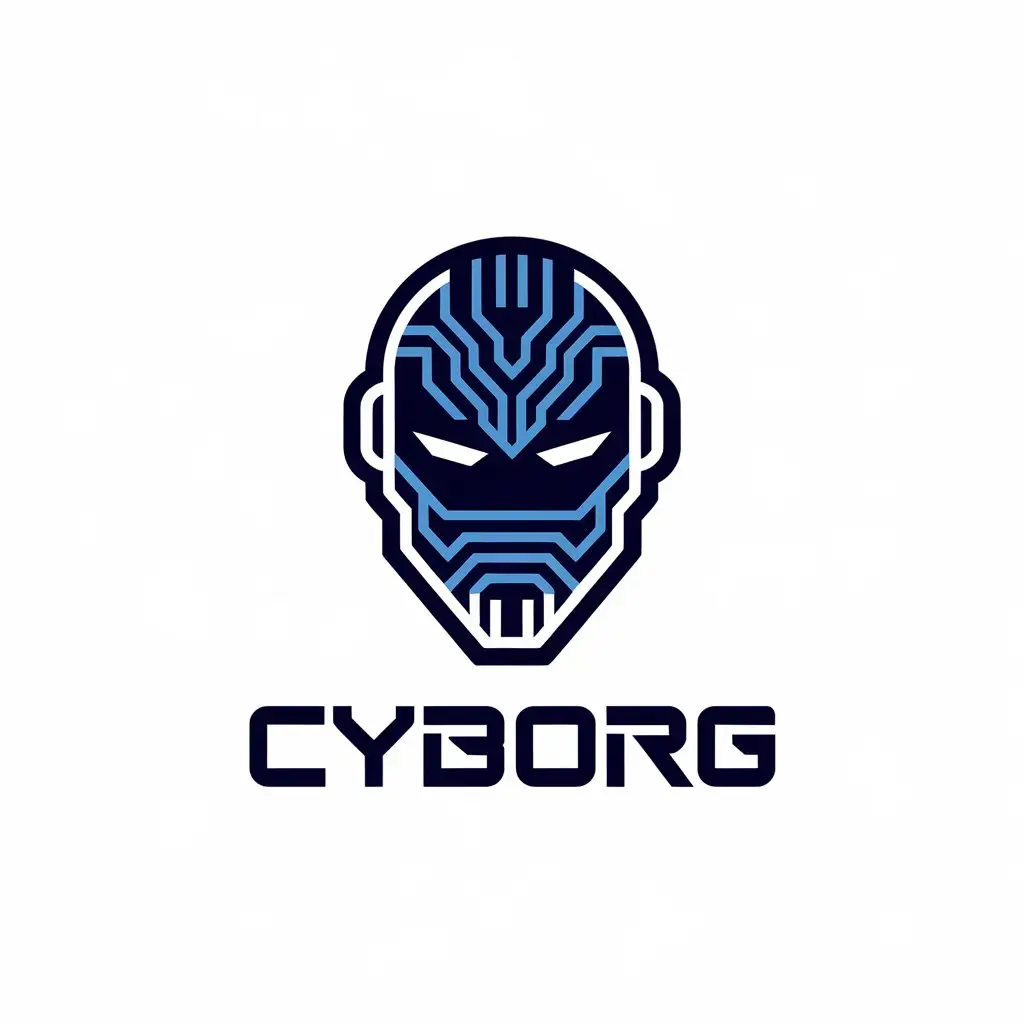 LOGO Design for Cyborg Innovative Modern Technology Industry Vector with Clear Background