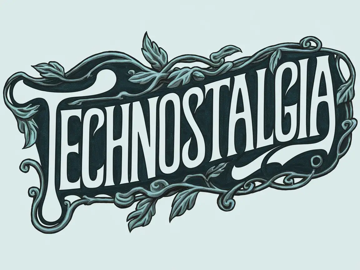 Hand-Drawn-TECHNOSTALGIA-Art-Nouveau-Style-Illustration