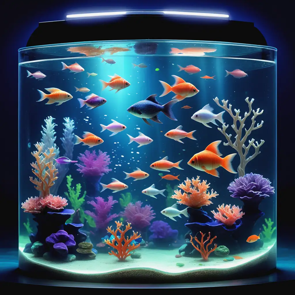 Enchanted Underwater Magic Aquarium Scene