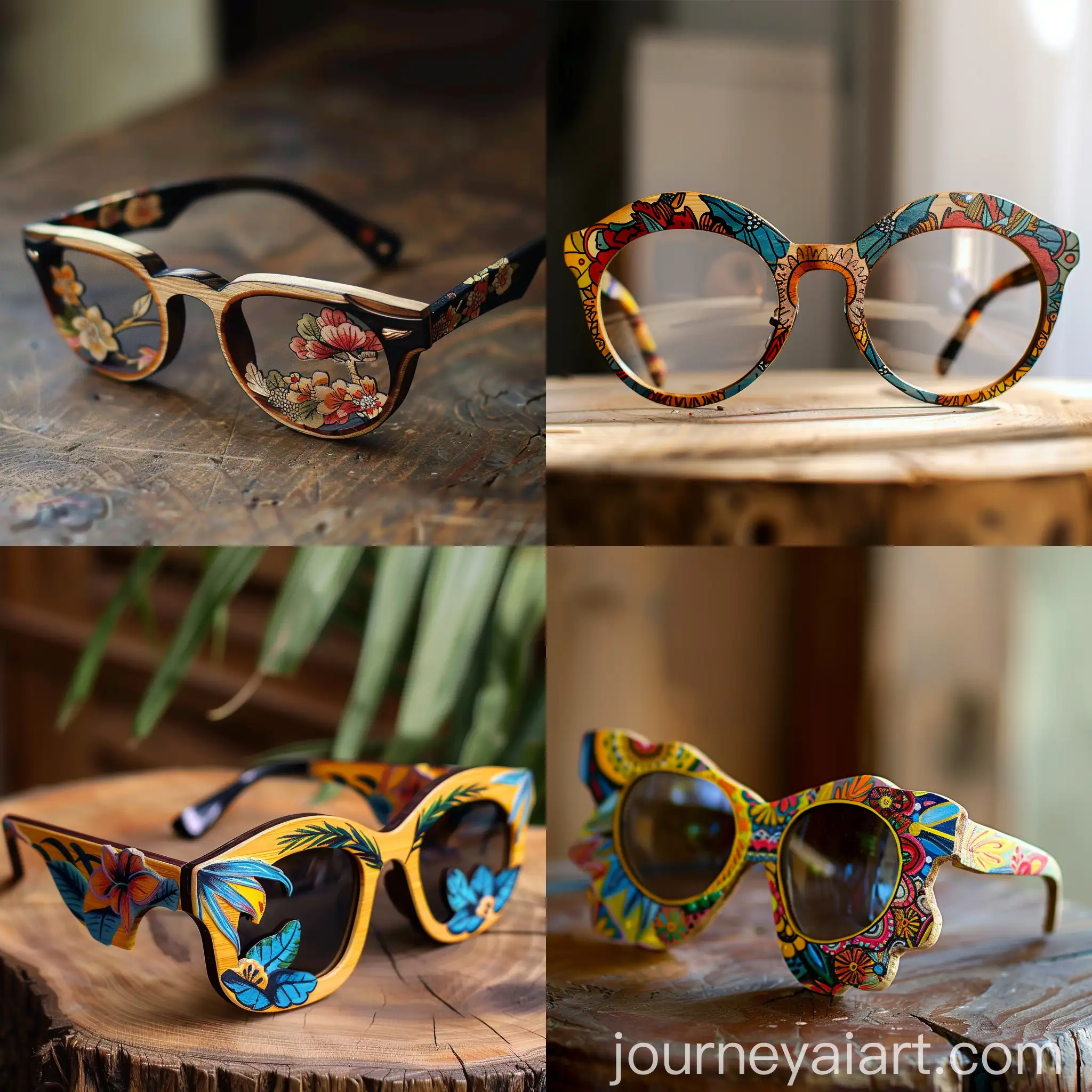 HandPainted-Wooden-Glasses-Frame