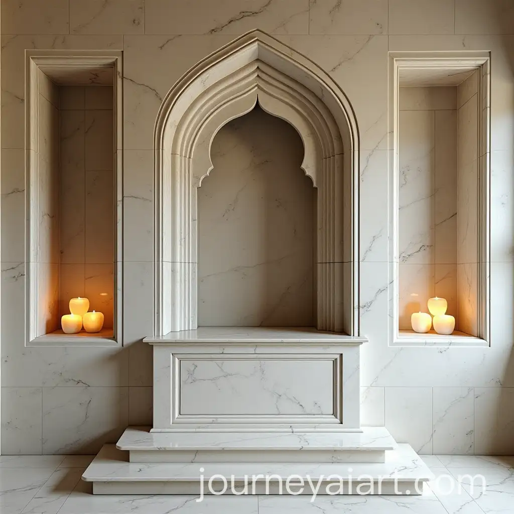 Marble-Puja-Unit-with-Two-Windows-on-the-Same-Wall