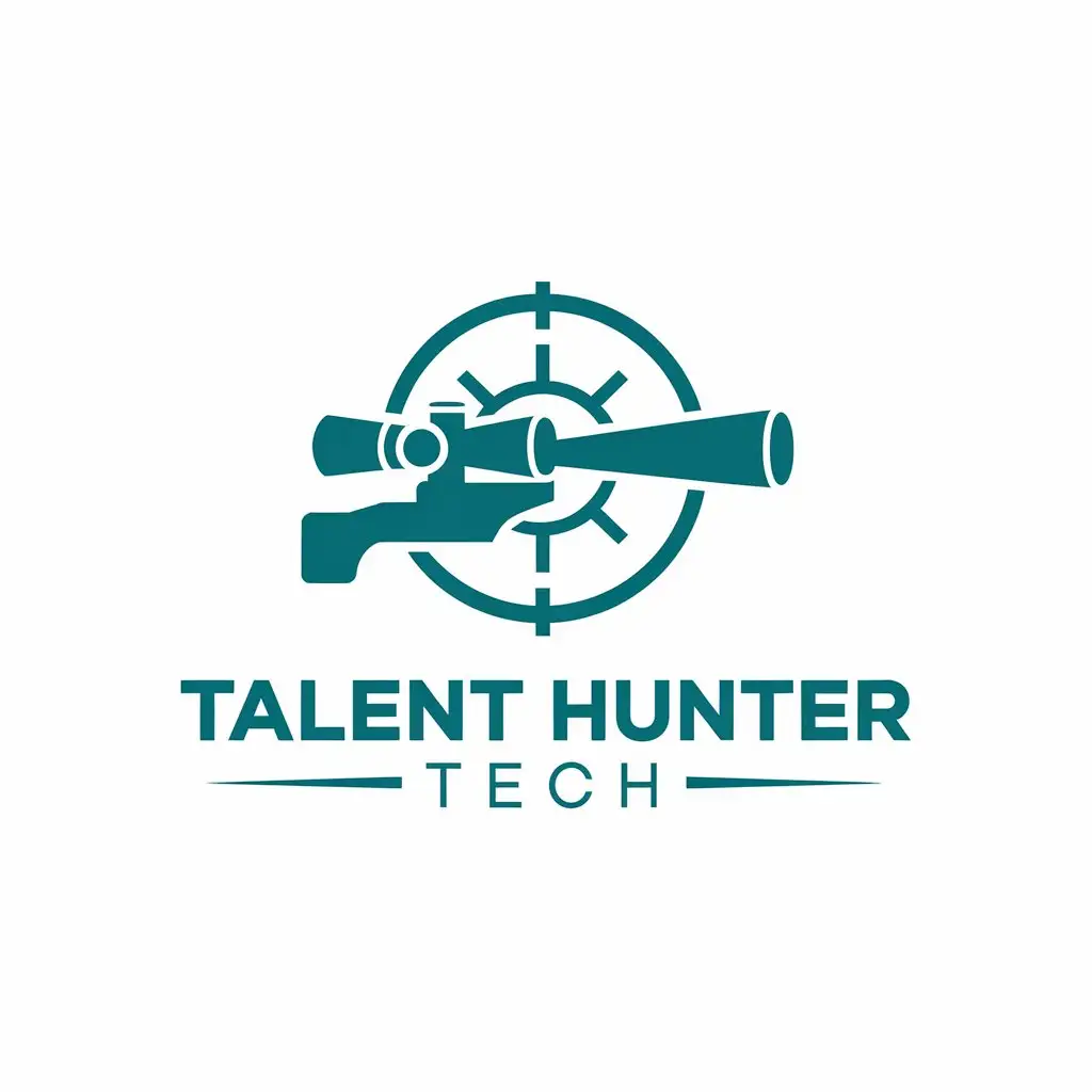 LOGO Design for Talent Hunter Tech Sniping Symbol in the Internet Industry