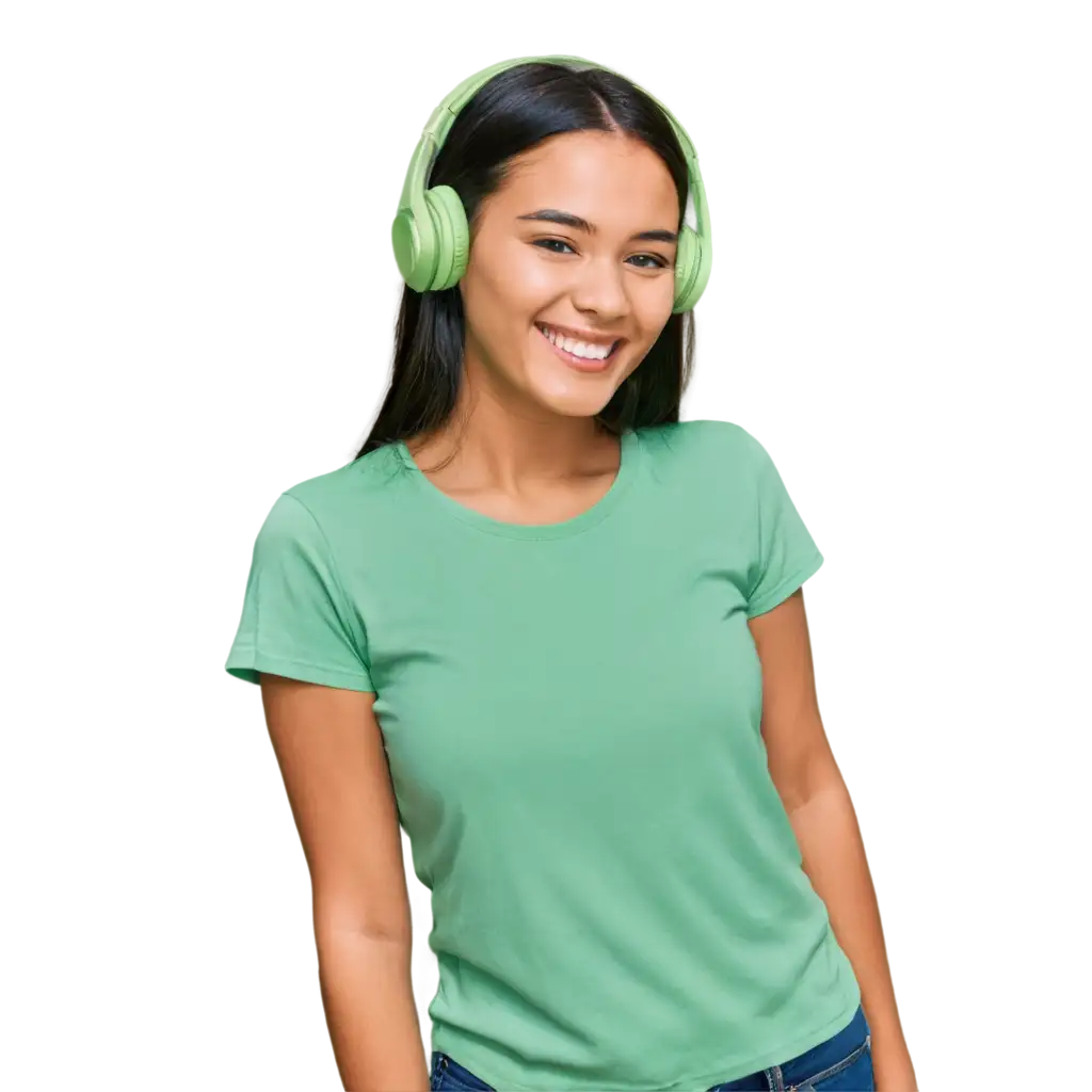 Sleek-Green-Headphones-PNG-Minimalistic-Design-for-a-Modern-Aesthetic