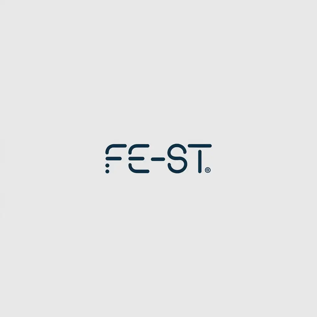 LOGO Design for FEST Minimalistic Vector Text Logo for Events Industry with Clear Background