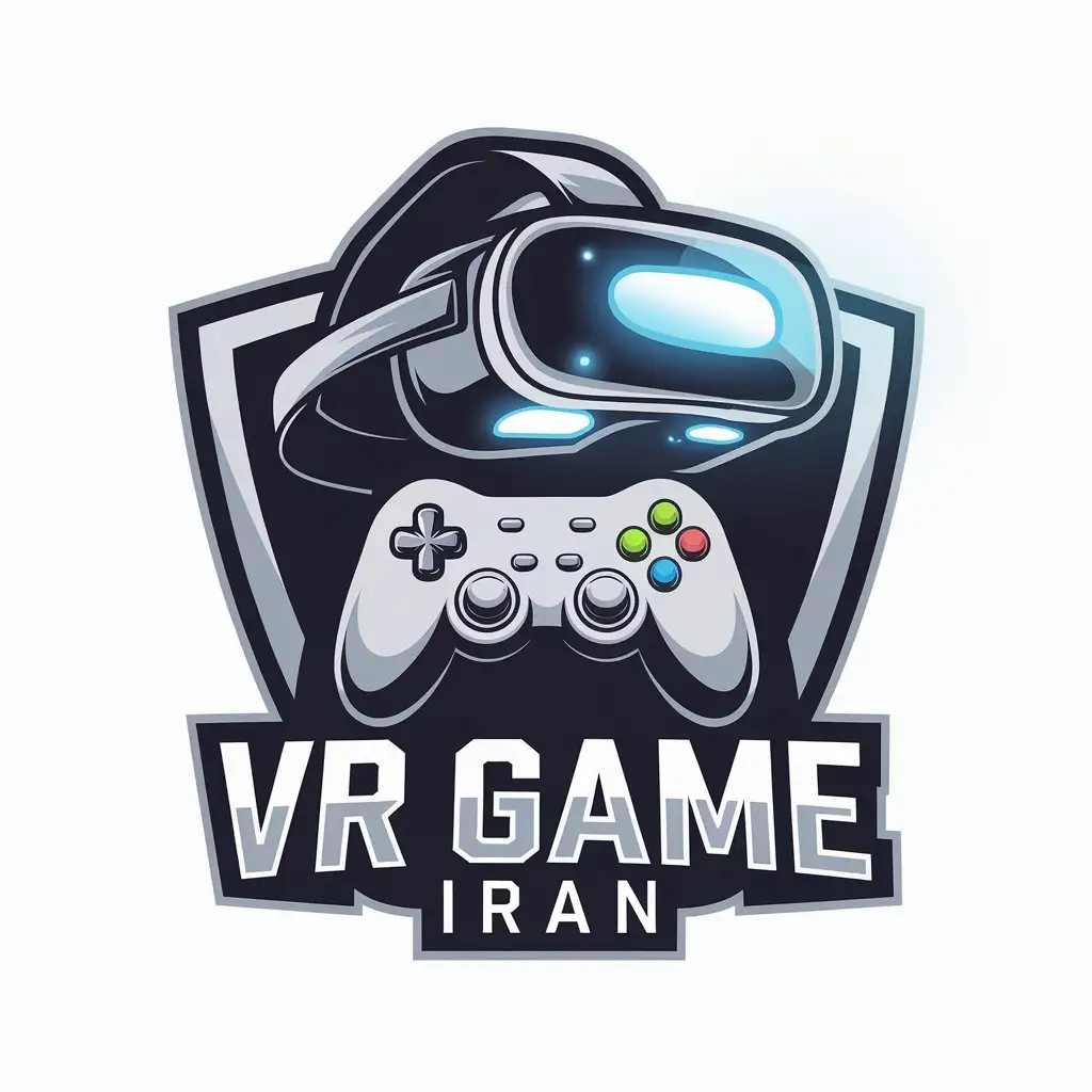 LOGO Design for VR Game IRAN Modern Vector Logo with Clear Background