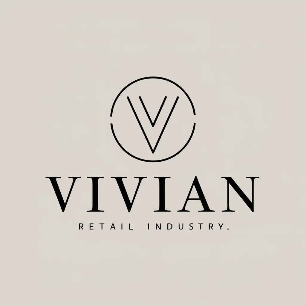 LOGO-Design-For-ViVian-Minimalistic-Vector-Logo-for-Retail-Industry