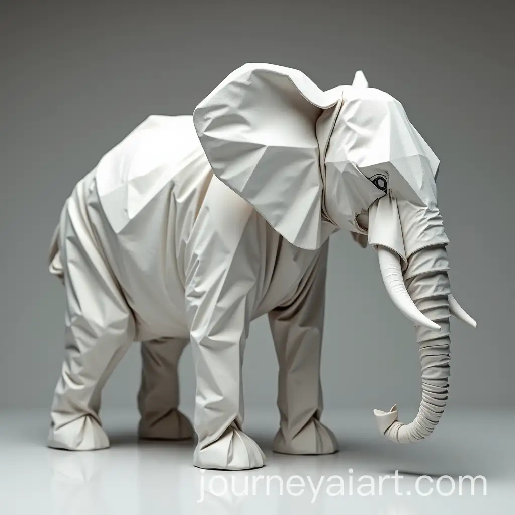 RealSize-Origami-Elephant-in-High-Detail-8K-Photography