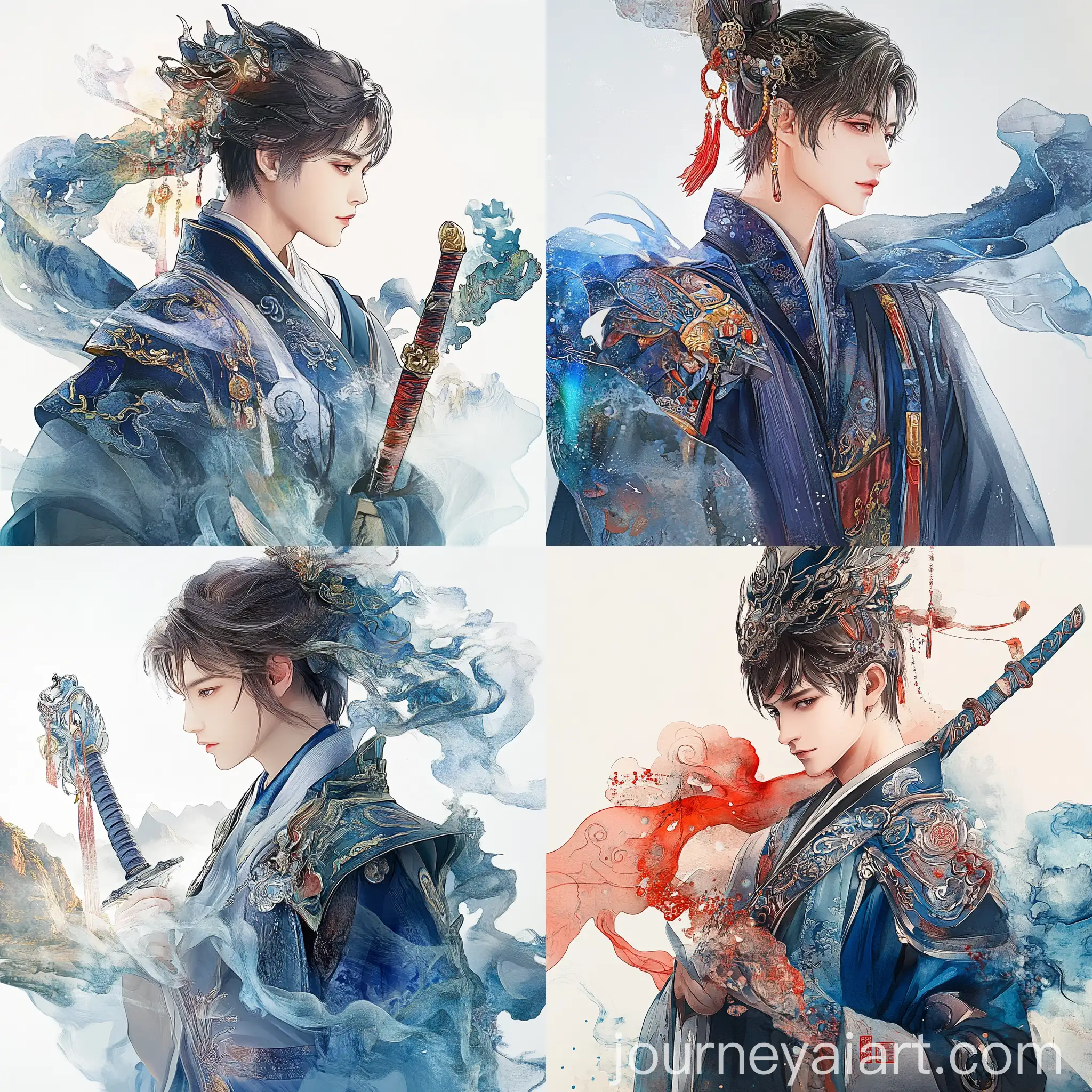 Elegant-Taoist-Spirit-Warrior-Portrait-with-Detailed-Watercolor-Cinematic-Style
