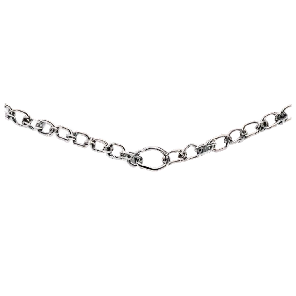 a small chain lies