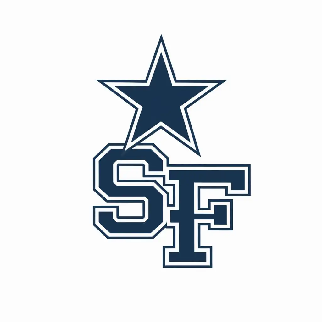 LOGO Design for SF Navy Blue Cowboy Star Hat Emblem