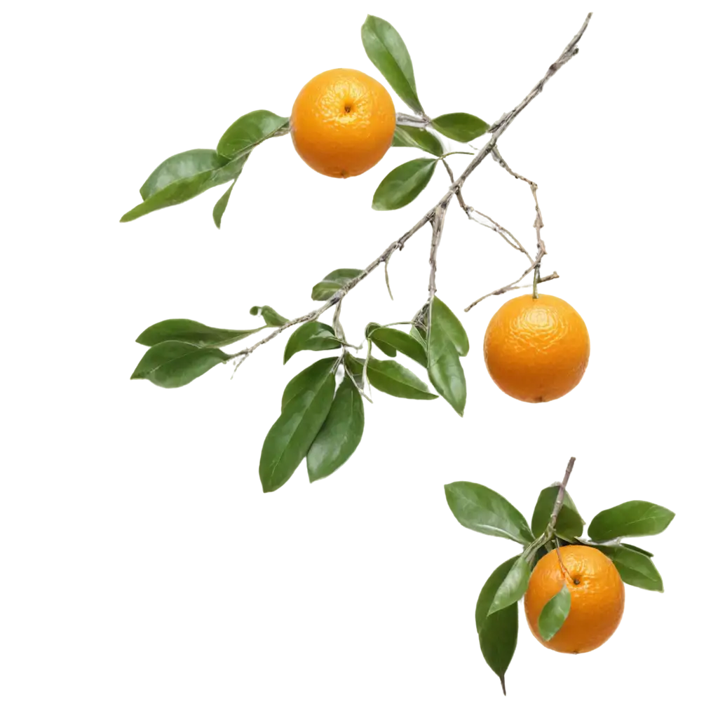 Sicilian-Oranges-with-Little-Branches-PNG-HighQuality-Image-for-Various-Applications