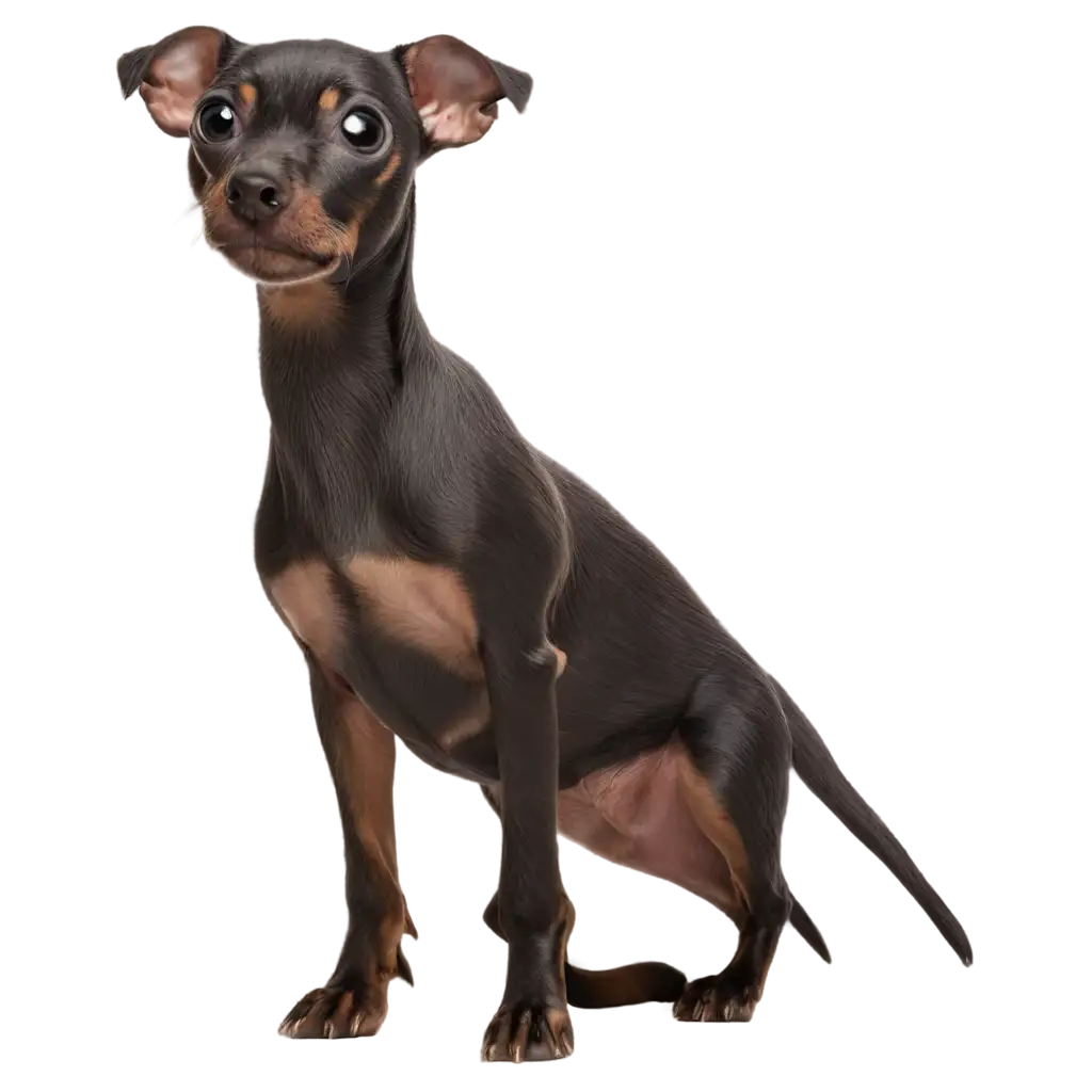 Little-Black-Pincher-Dog-PNG-Image-for-Versatile-Digital-Use