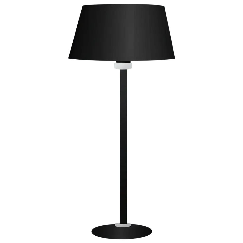 Black-Icon-of-a-Lamp-Vector-PNG-HighQuality-Transparent-Image-for-Versatile-Use