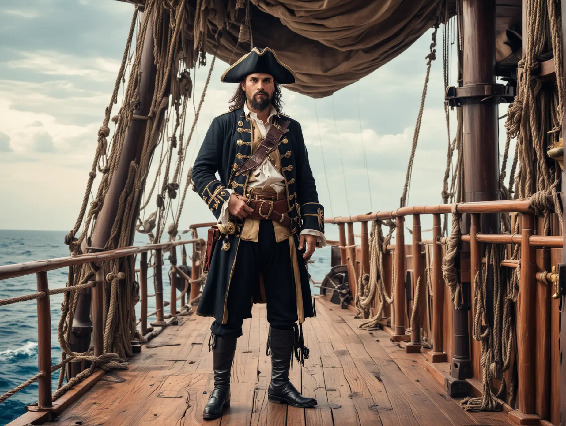 Pirate-Captain-Standing-on-Ship-Deck