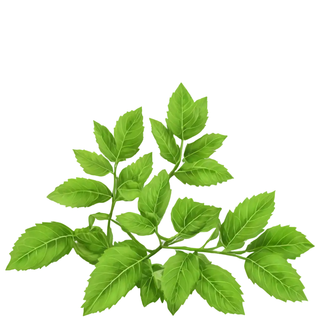 Tulsi-Plant-Vector-PNG-HighQuality-Digital-Image-for-Versatile-Use