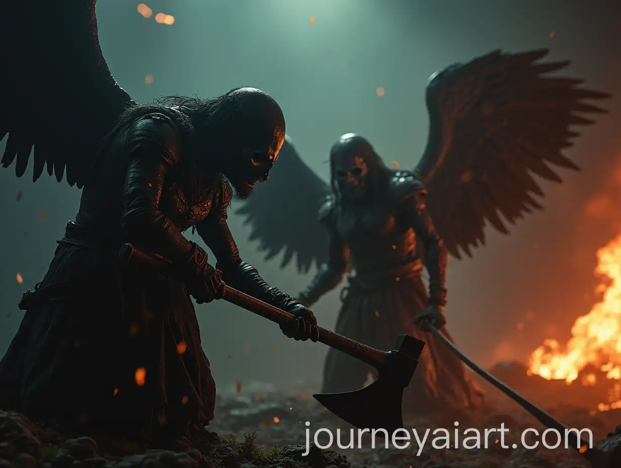 Death-Angel-with-Axe-Witnessing-Chain-Car-Crashes-in-Cinema-Scene