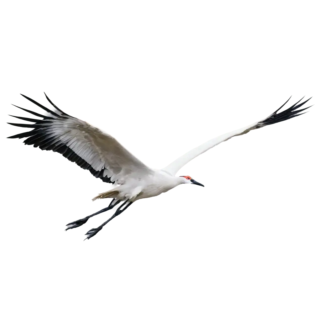 Elegant-Flying-Crane-PNG-Artistic-Image-for-Versatile-Online-Use