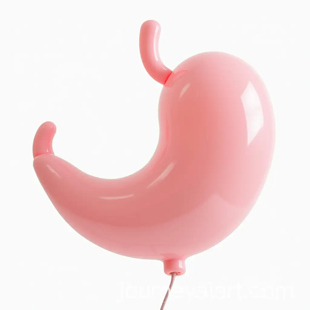 Rubber-Balloon-Stomach-Texture-on-White-Background