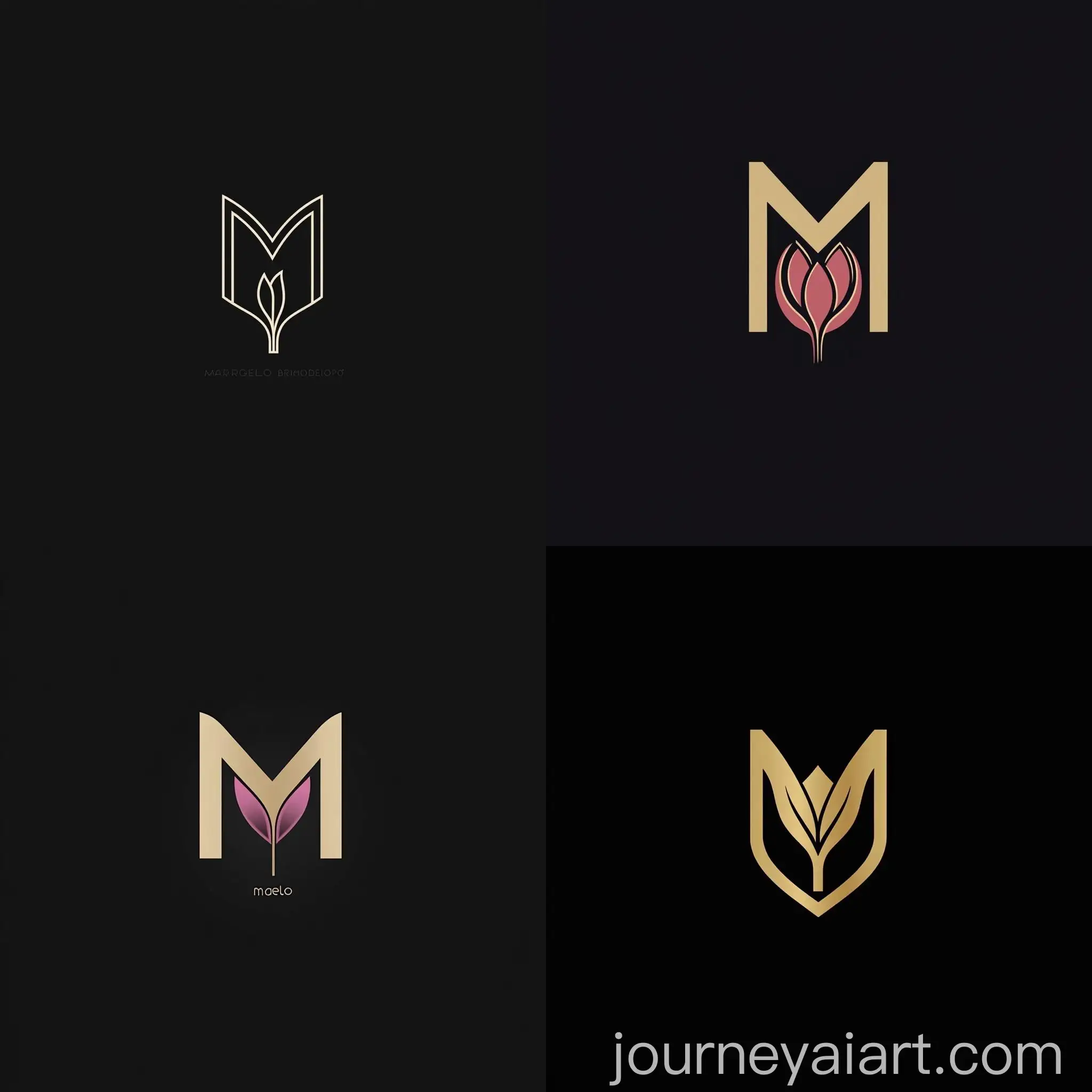 Fashion-Business-Logo-Design-Elegant-M-and-Tulip-Combination