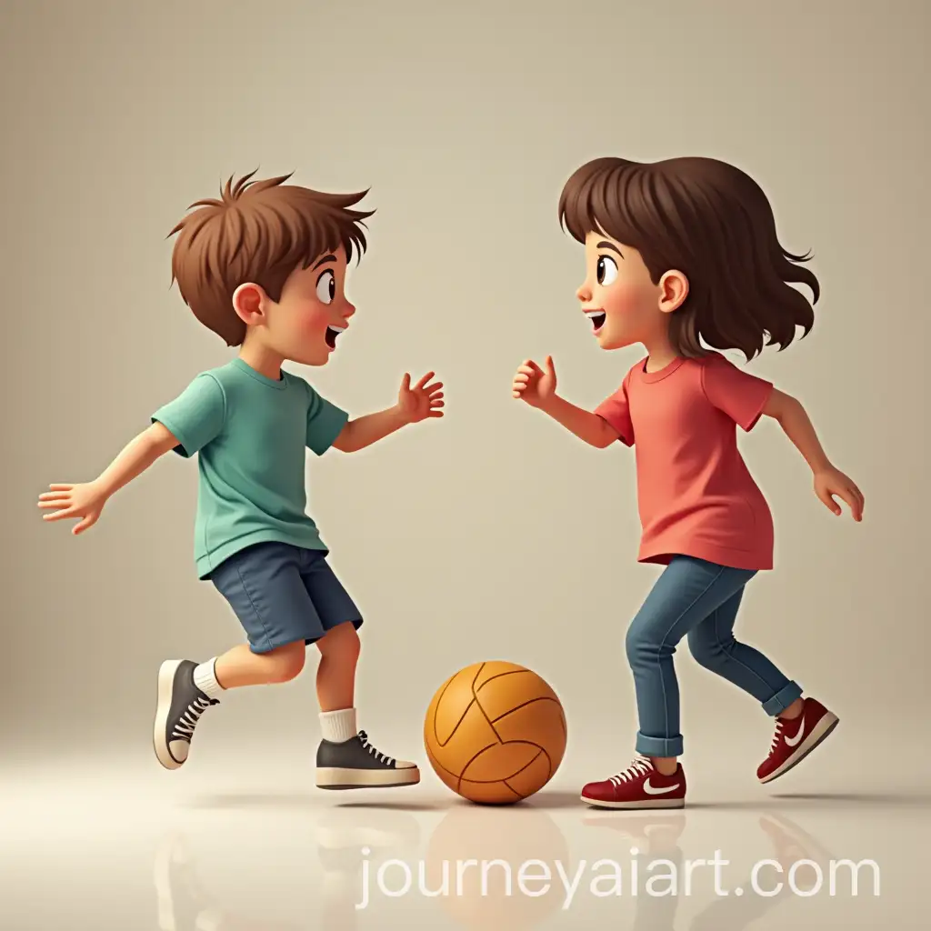Two-Children-Playing-Ball-on-the-Floor