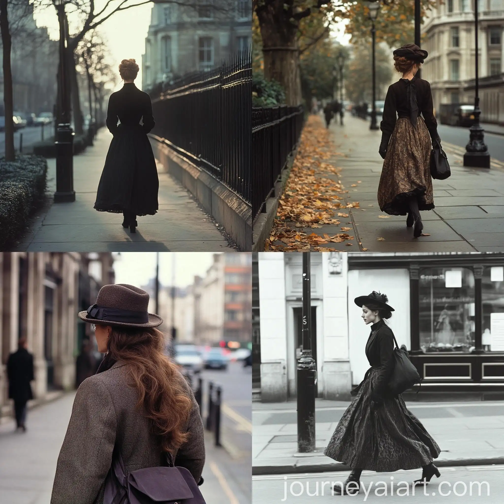 Victorian-Woman-Walking-Sidewalk-London-1994-Period-Clothing