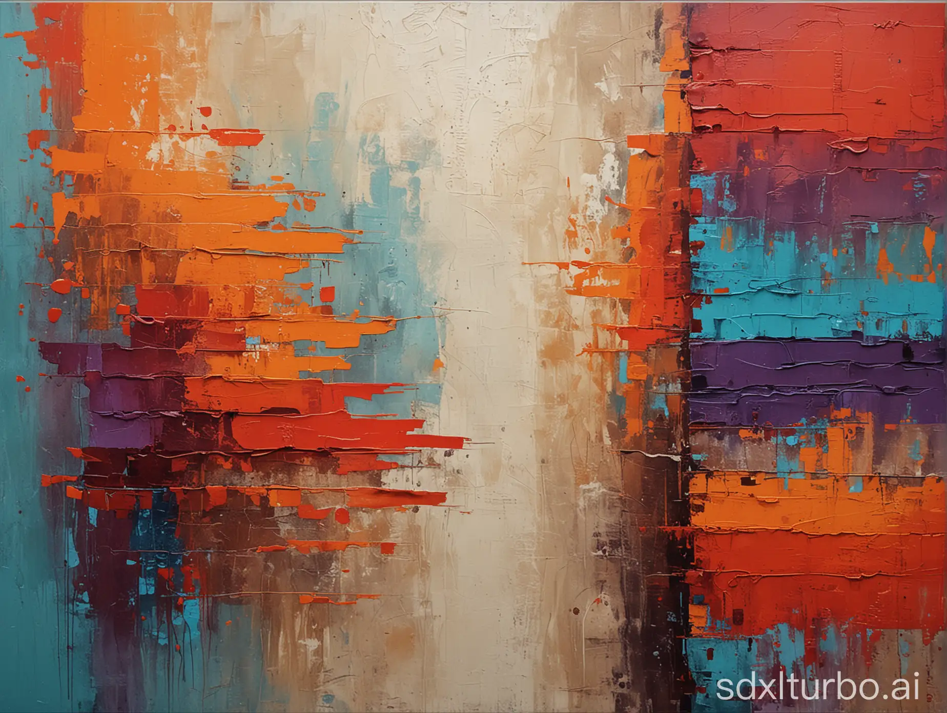 Contemporary-Abstract-Painting-with-Textured-Layers-and-Bold-Color-Contrasts