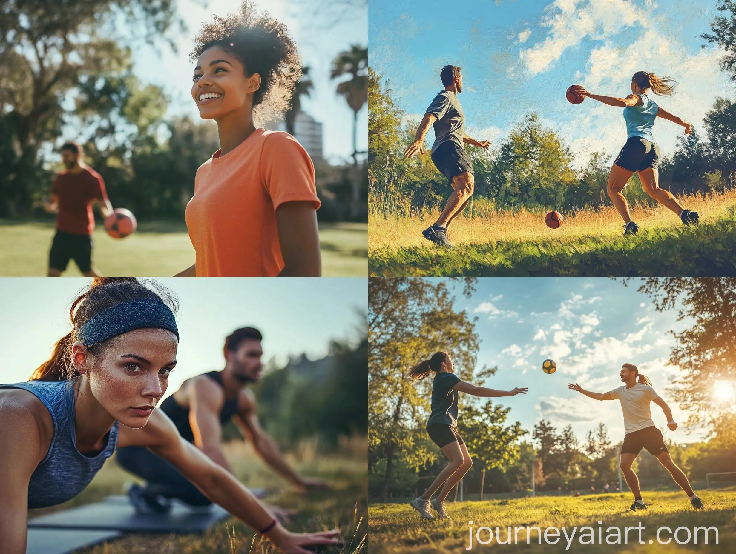 Active-Woman-and-Man-Exercising-Outdoors