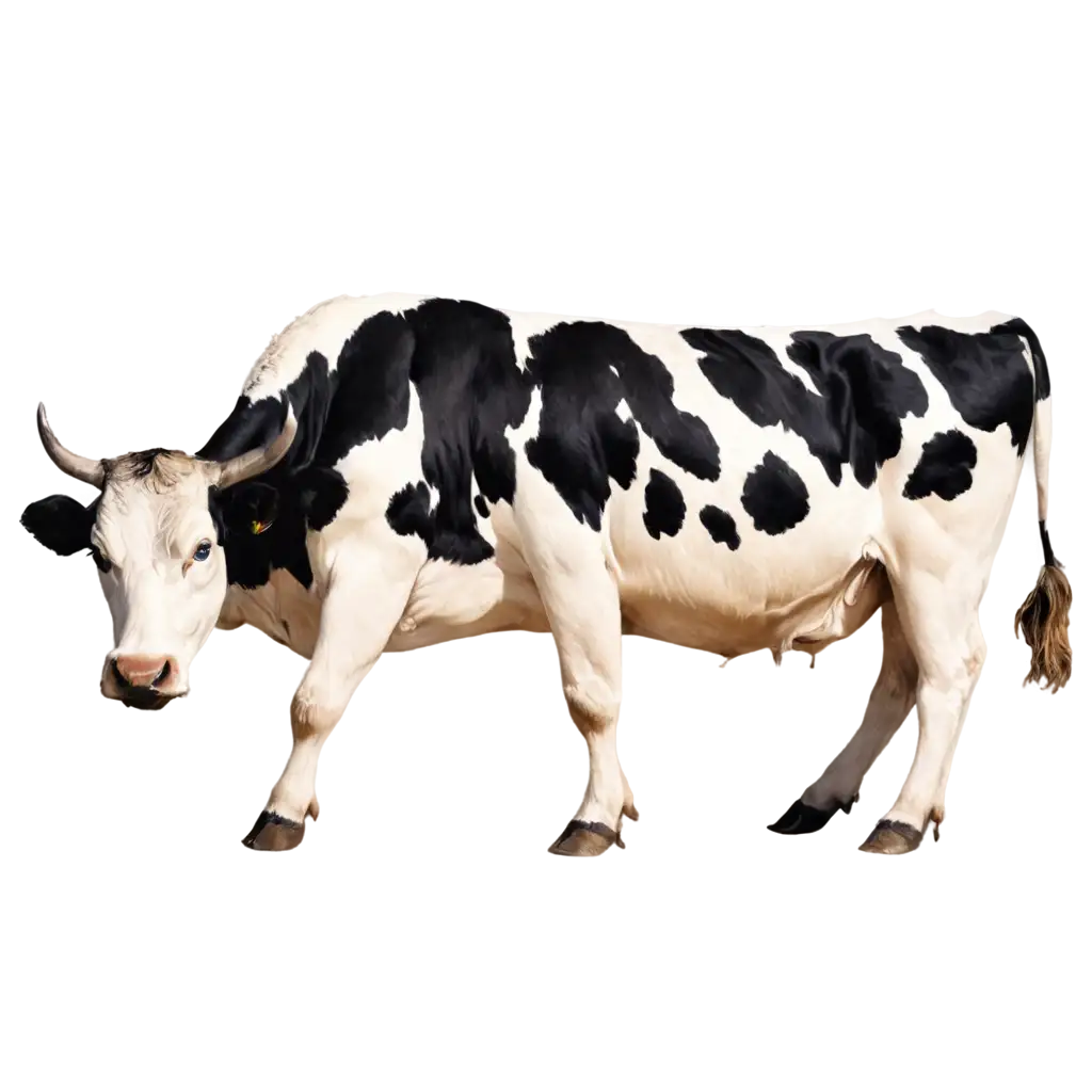 HighQuality-PNG-Image-of-a-Cow-from-a-Horizontal-Angle-for-Versatile-Use