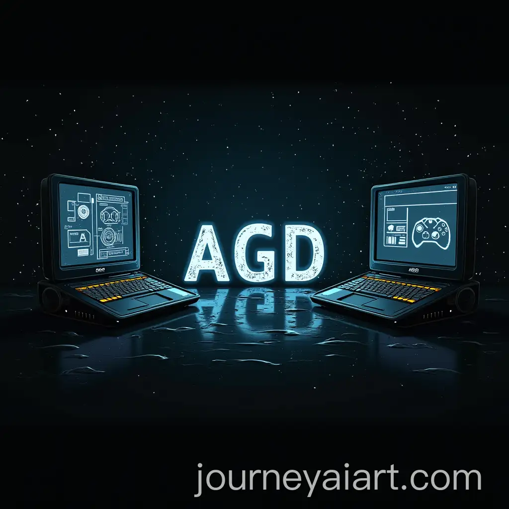 Cyberpunk-Computers-and-Video-Game-Symbols-with-AGD-Letters-in-Warhammer-40k-Style