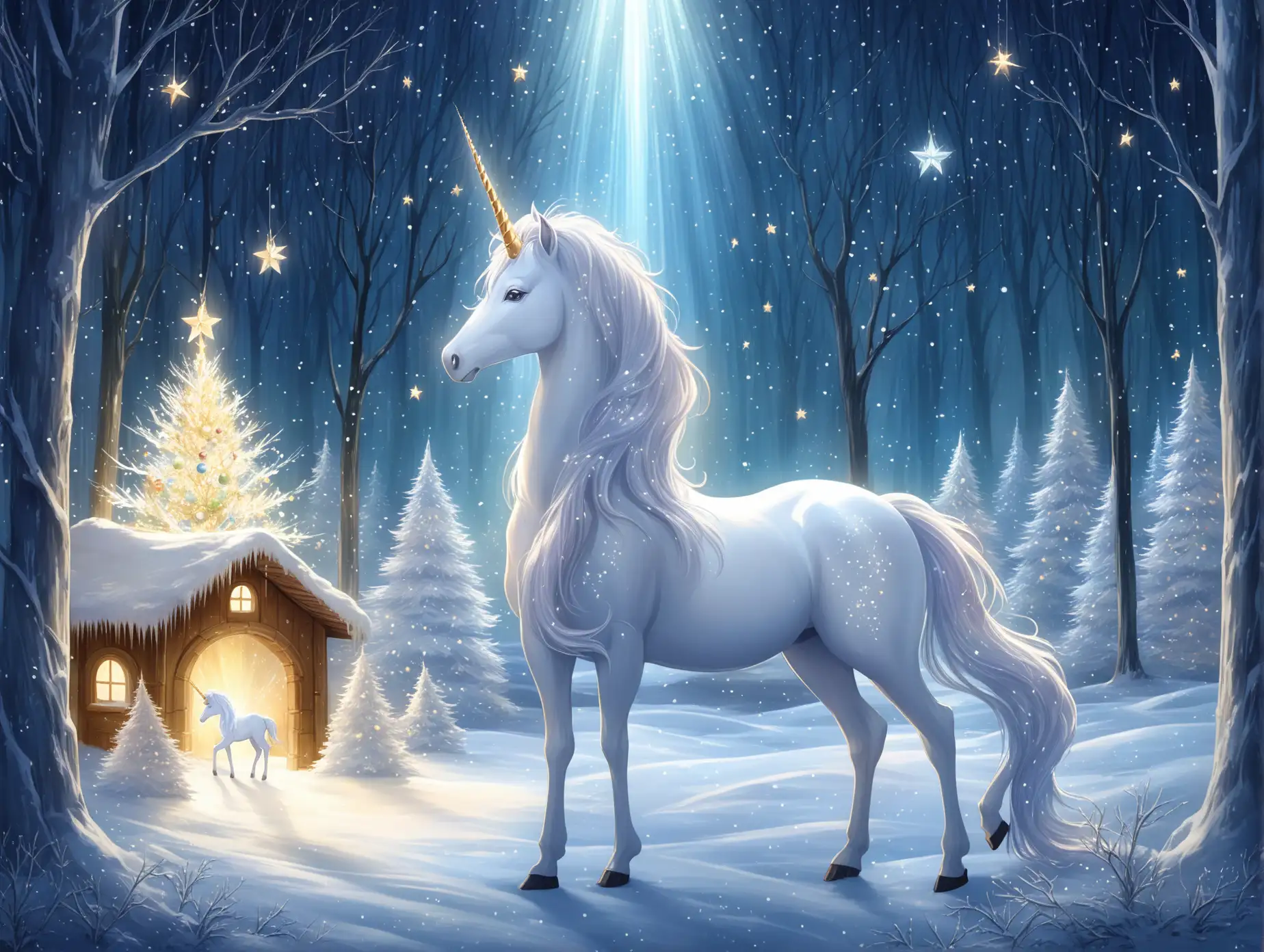 Magical-Winter-Forest-with-Unicorn-and-Santas-Secret-Village