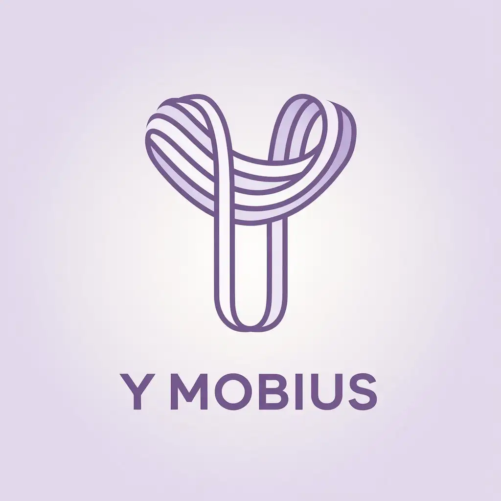 LOGO Design for Y Mobius Minimalistic Vector with Y Mobius Symbol for Technology Industry