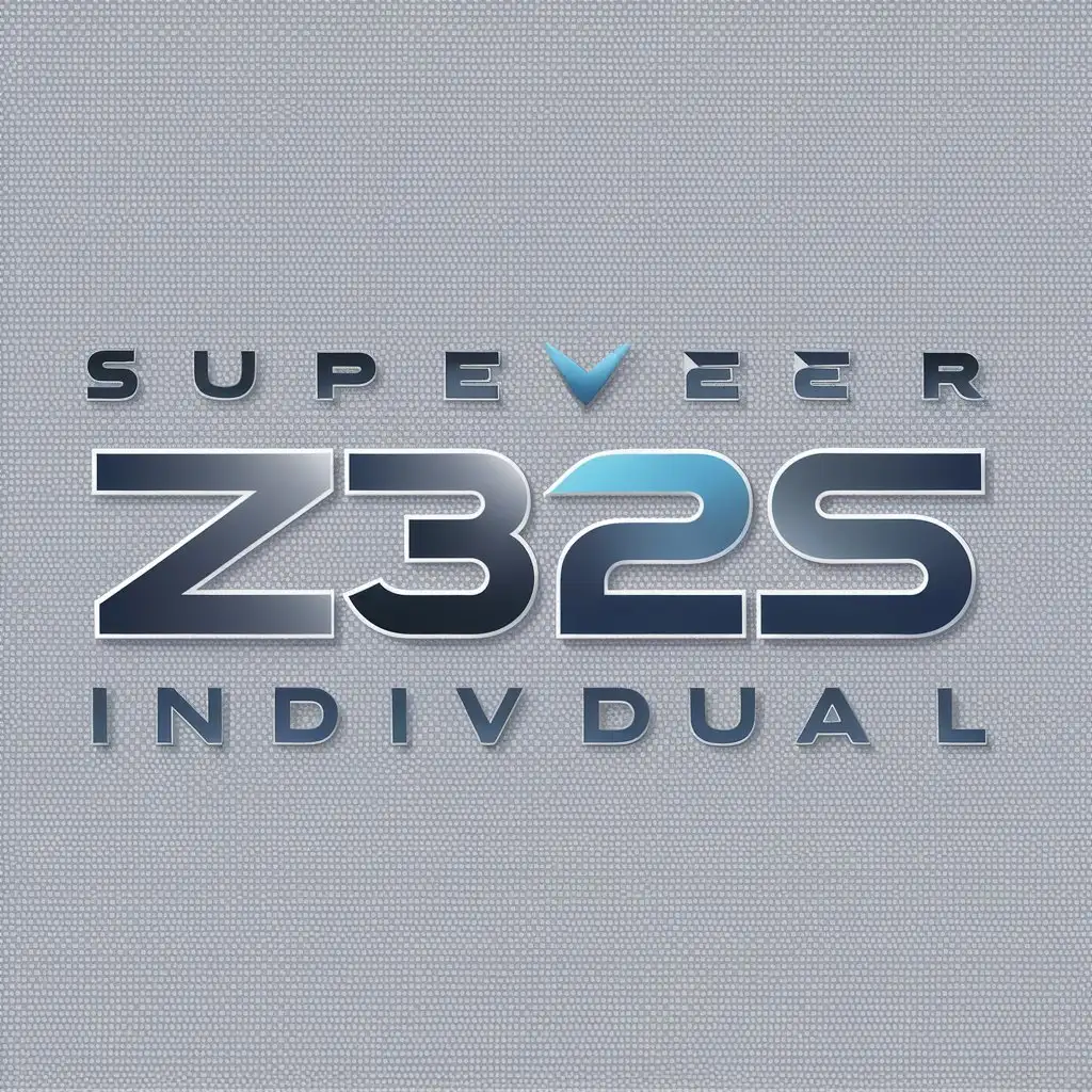 a logo design,with the text "super individual", main symbol:Z32S,Moderate,be used in Technology industry,clear background