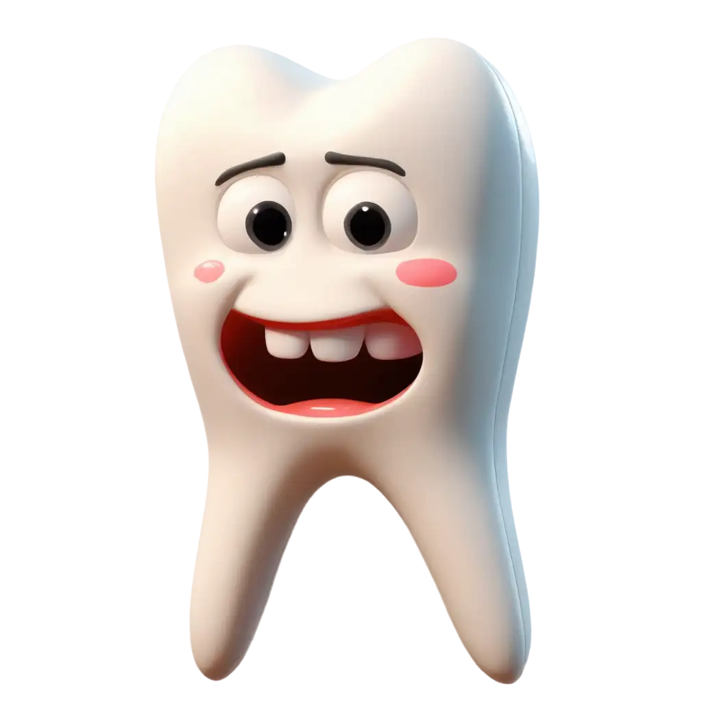 Cartoon-Tooth-PNG-Image-3D-Model-with-Expressive-Crying-Features