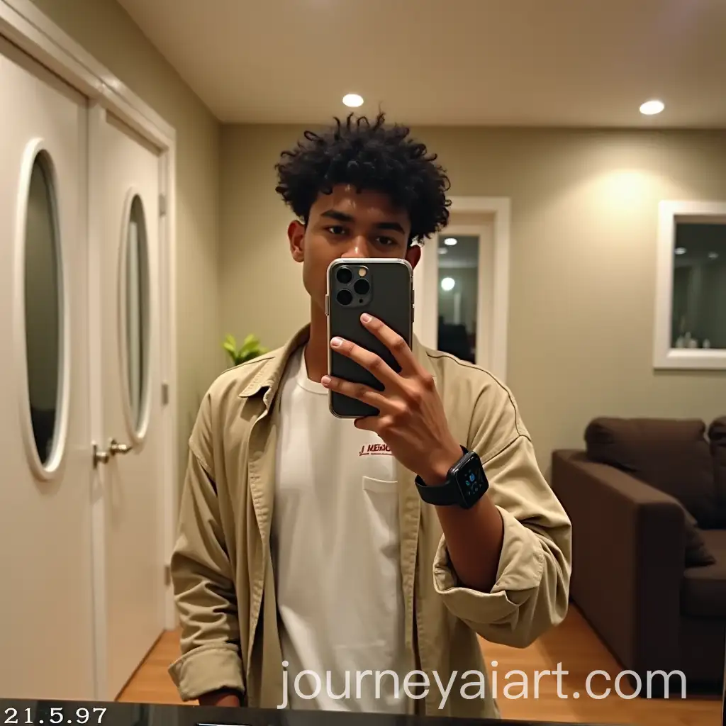 Young-Man-Taking-Mirror-Selfie-in-Cozy-Indoor-Space-with-Retro-Vibe