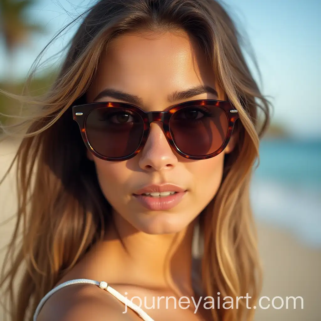 Fashionable-Woman-Wearing-Sunglasses-in-Stylish-Setting