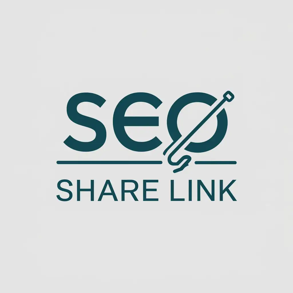 LOGO Design For SEO Share Link Minimalistic Vector Design for Internet Industry